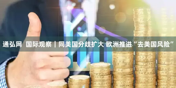 通弘网  国际观察｜同美国分歧扩大 欧洲推进“去美国风险”
